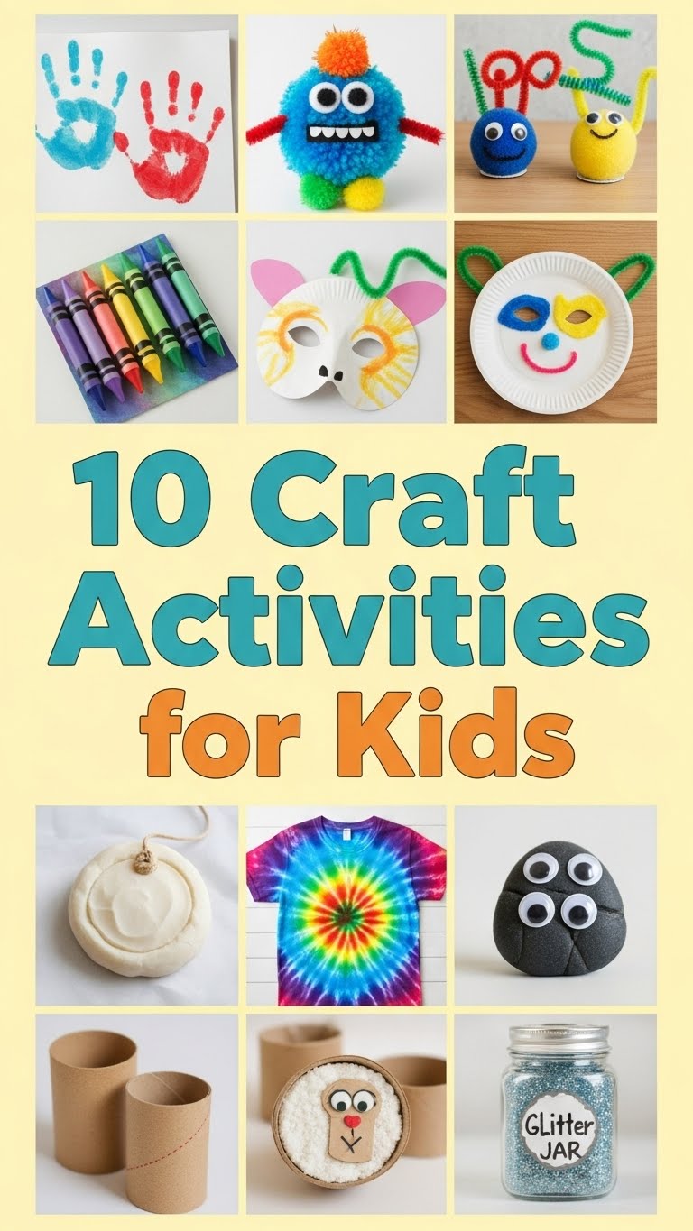 10 Craft Activities for Kids - Soft Soul Diaries