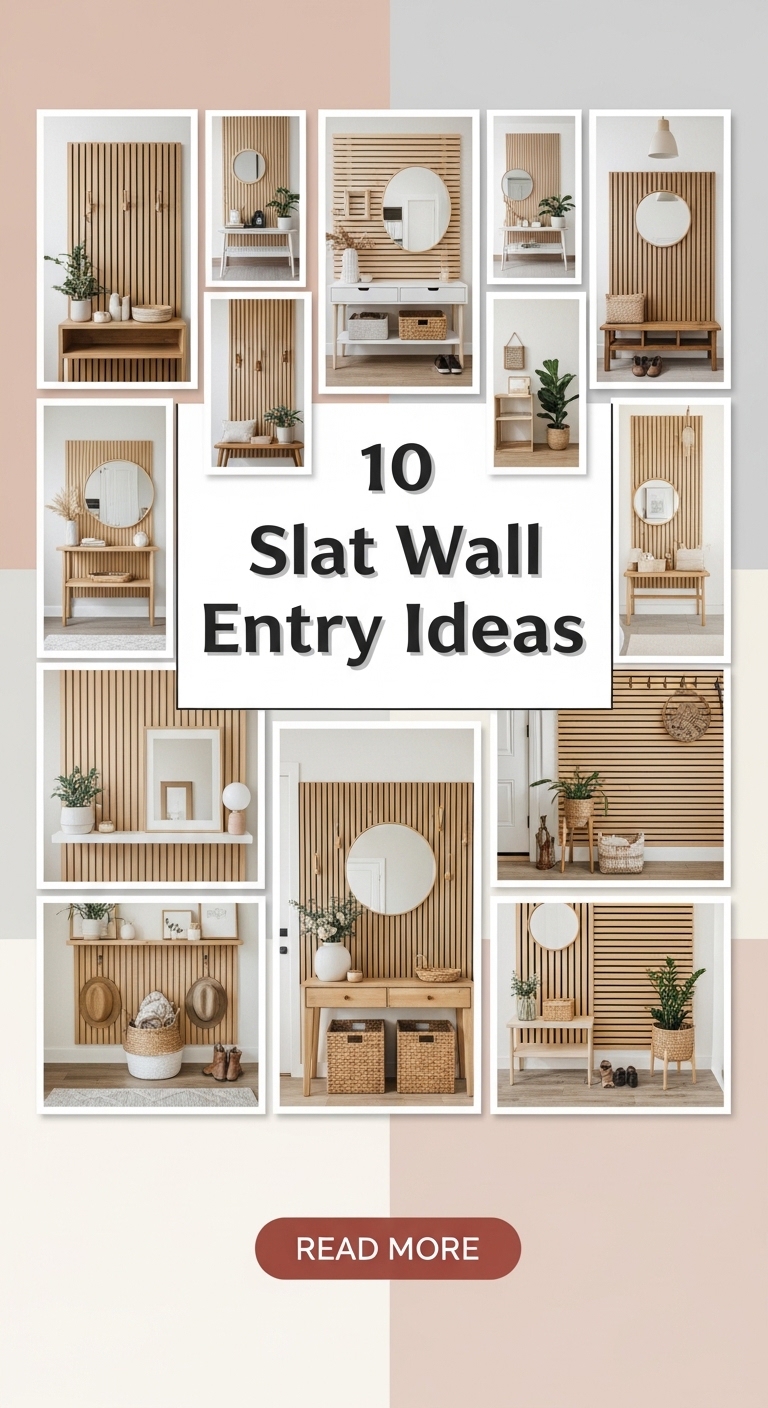 10 Slat Wall Entry ideas - Soft Soul Diaries
